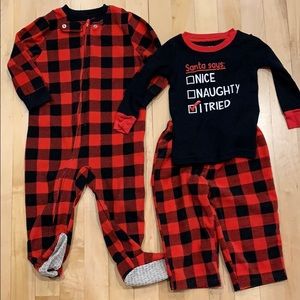 18 month Fleece Winter Jammies